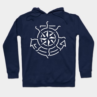 Nautical Minimal Lineart Logo Hoodie